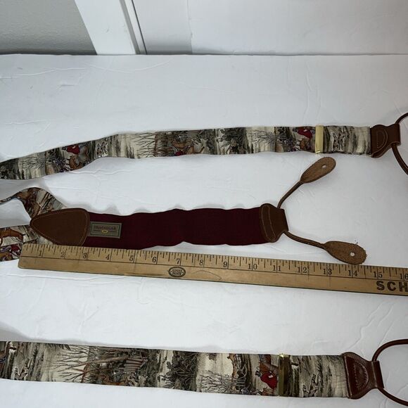 Trafalgar Horse Dogs Riding Nature Hunting Full Length Adjustable Suspenders - Picture 7 of 8